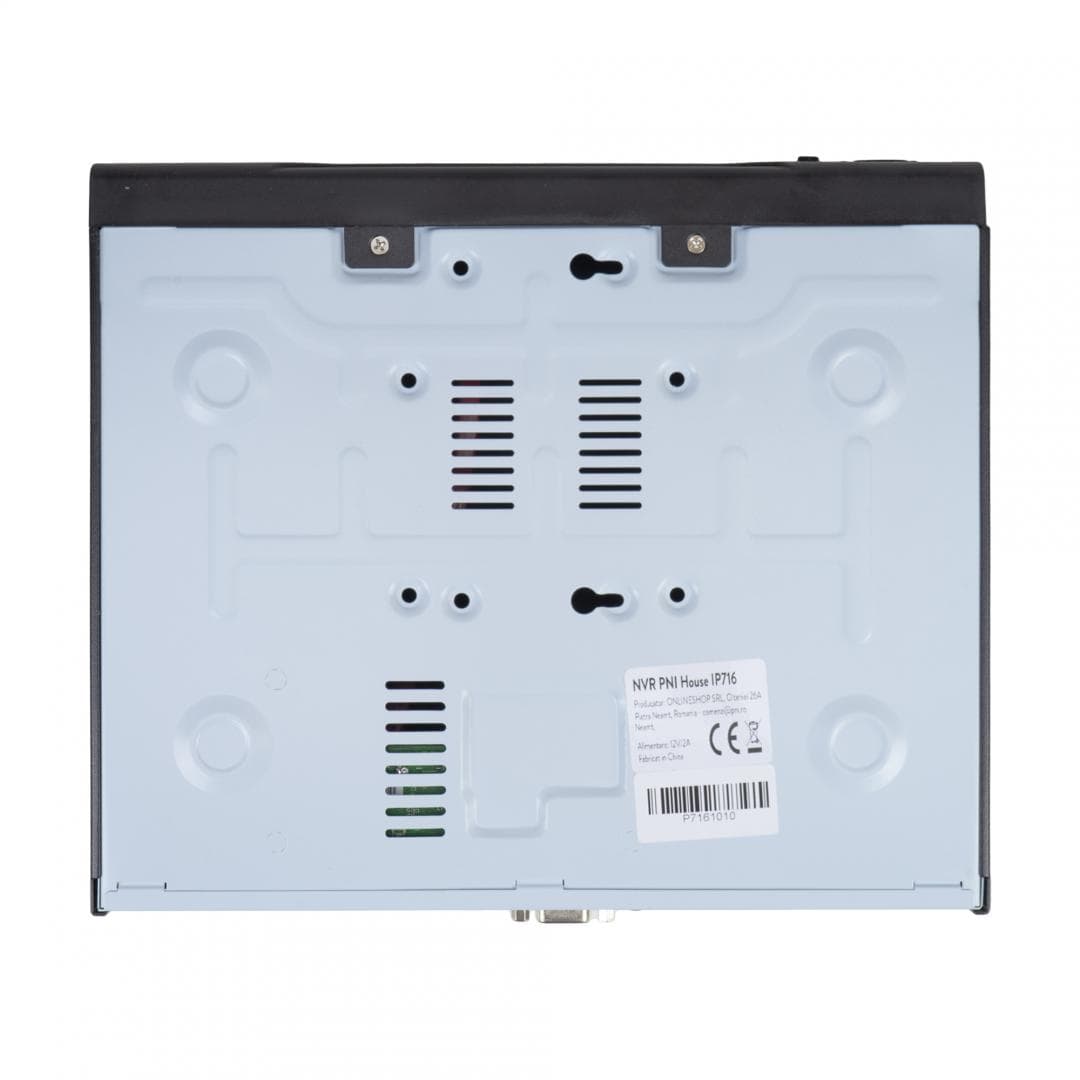 NVR PNI House IP716, 16 canale IP 4K, H.265, ONVIF PNI-IP716, Vizualizare pe mobil și PC: Android, iOS, Windows, 16 canale IP x 4K, RJ45 - 10/100 Mbps, Iesire audio: 1 x 3.5mm, Iesire video: VGA, HDMI, 2 x USB 2.0, Dimensiuni: 255 x 210 x 45 mm — miniatură