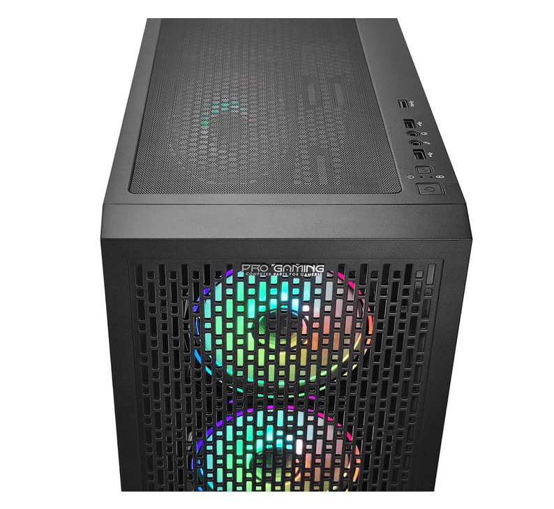 Carcasa PRO GAMING GLADIUS, RGB, Mini Tower, Black — miniatură