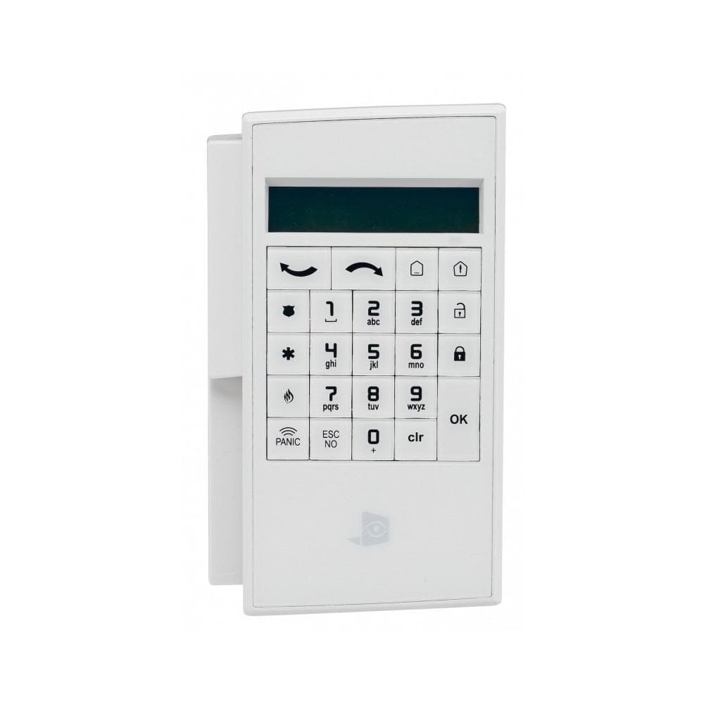 Tastatura numerica wireless Videofied XMA210, frecventa operare: 868MHz, criptare AES, LCD display( 16 caractere), backlight, alimentare cu baterii 3,6V 3x LS14500 lithium ( incluse), dimensiuni: 160 x 92 x 31 mm, greutate: 180g