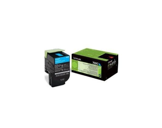 Toner LEXMARK 702CE, Cyan