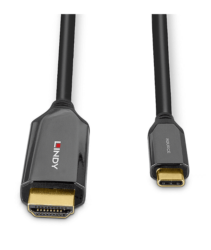 Cablu Lindy 2m Type-C la HDMI 8K60 — miniatură