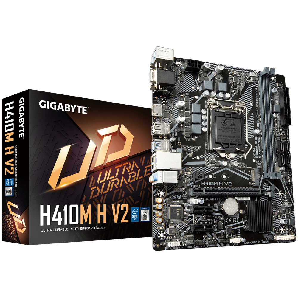 Placa de baza Gigabyte H410M H V2, Socket 1200, DDR4, Micro-ATX