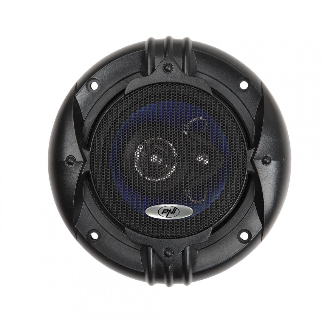 Difuzoare auto coaxiale PNI HIFI400, 80W, 4 Ohm, 10 cm, 3 cai, Injection Core cu diametru 100mm, set 2 buc, Raspuns in frecventa: 100 - 20000 Hz, 3 cai, Sensibilitate: 88 dB, 15 mm Piezo Tweeter, 30 mm Mylar Dome Tweeter, Grile protectie, Cablaj montaj. — miniatură