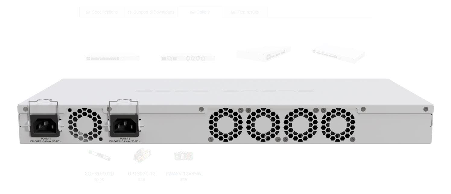 MIKROTIK, 16 Port Wired Router, CCR2116-12G-4S+, Procesor:2Ghz, 16 mb RAM, 128 mb NAND, Dimensiuni: 443 x 199 x 44 mm, interfata: 13 x 10/100/1000, 4 x SFP+, 1 x 10/100, 1 x Serial Console RJ45, 1 x M.2, consum maxim 83W, 4 ventilatoare.