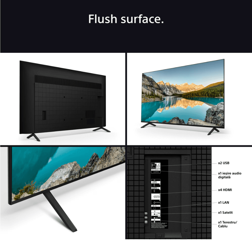 Televizor Sony BRAVIA 3 LED 43S35, 108 cm, Smart Google TV, 4K Ultra HD, Clasa E — miniatură