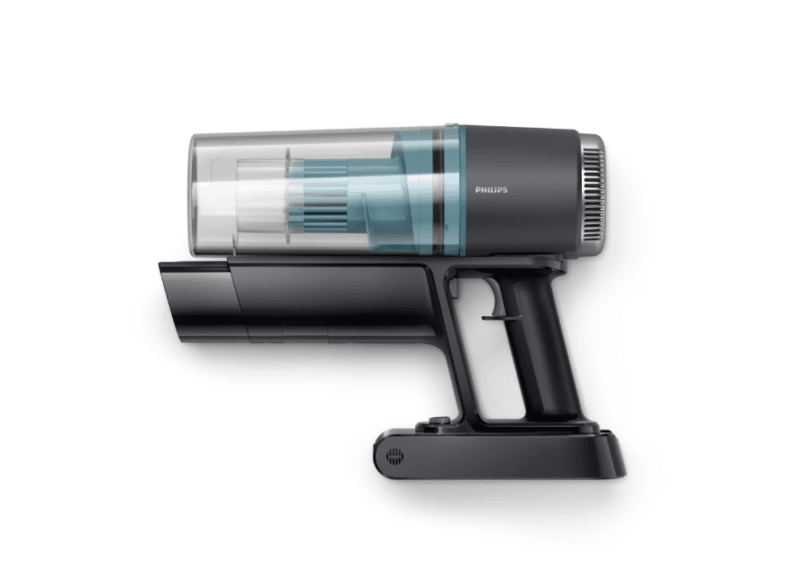 Aspirator vertical Philips XC3031/01, seria 3000, sistem de filtrare in 3 etape, autonomie 60 de minute, cap de aspirare cu LED, negru/argintiu — miniatură