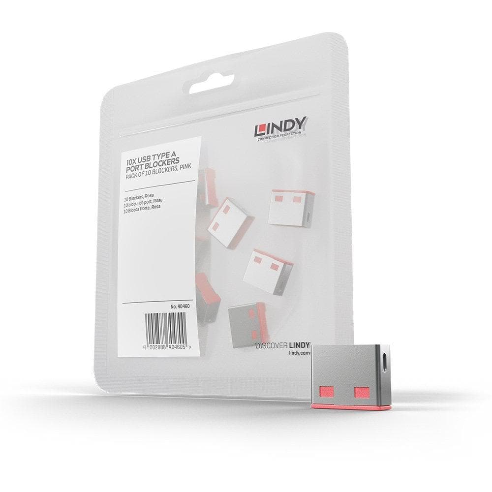 Adaptor USB Locks Lindy, 10 USB, orange — miniatură