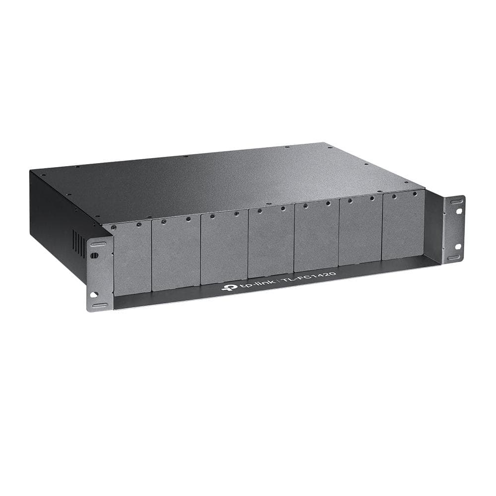 "14-Slot Media Converter Chassis SPEC: 14-Slot, Rackmount FEATURE: Redundant Power Supply, Compatible with TP-Link's Media Converter (5VDC Input)" — miniatură
