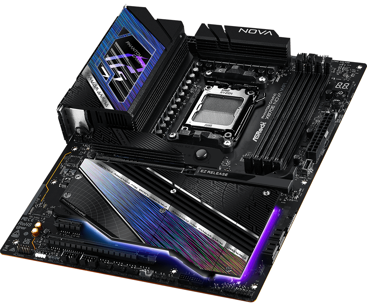 Placa de baza ASRock X870E NOVA WIFI, Socket AM5, DDR5, ATX — miniatură