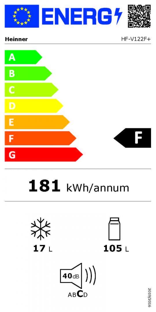 FRIGIDER HEINNER HF-V122F+ — miniatură