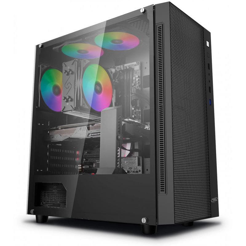 Carcasa DEEPCOOL Matrexx 55 Mesh, RGB, Mid Tower, Black