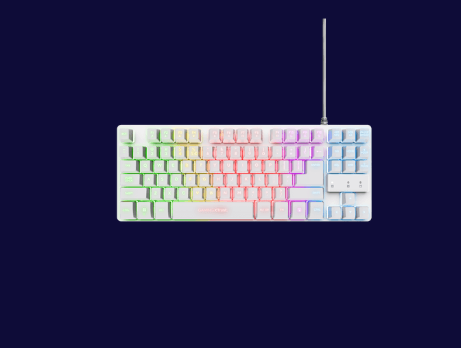 Kit Wireless tastatura si mouse Trust GXT 798W, Alb — miniatură