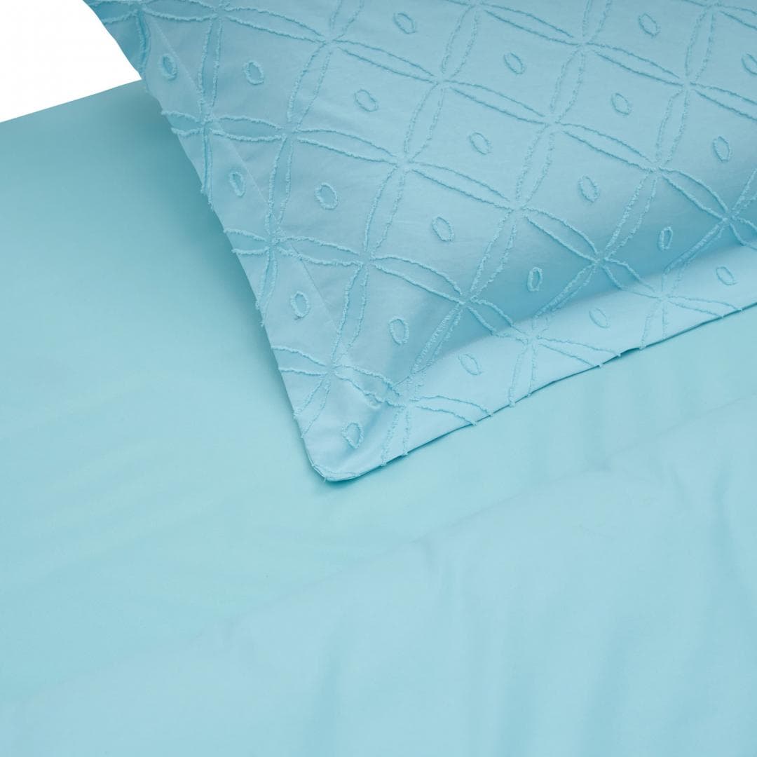 LENJERIE PAT KS CU BRODERIE TUFFATA BLUE — miniatură