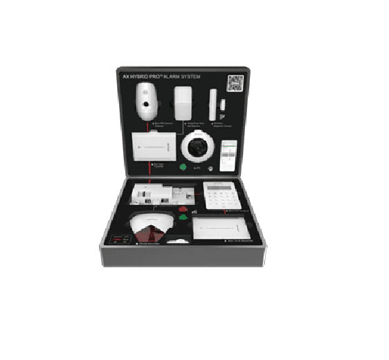Valiza demo AX HYBRID PRO contine: ● DS-PA502-128 × 1 ● DS-PK501LTM-HWE × 1 ● DS-PM501Z8T4 × 1 ● DS-PR501-HWE × 1 ● DS-PD501PC12 × 1 ● DS-PDMC-EG2-WE(B) × 1 ● DS-PD701DT18AM × 1 ● DS-PS1-R × 1 ● DS-PKF1-WE(B) *1 ● DS-PT-M1 *2 ● DS-2CD3956G2-IS(1.05mm) × 1