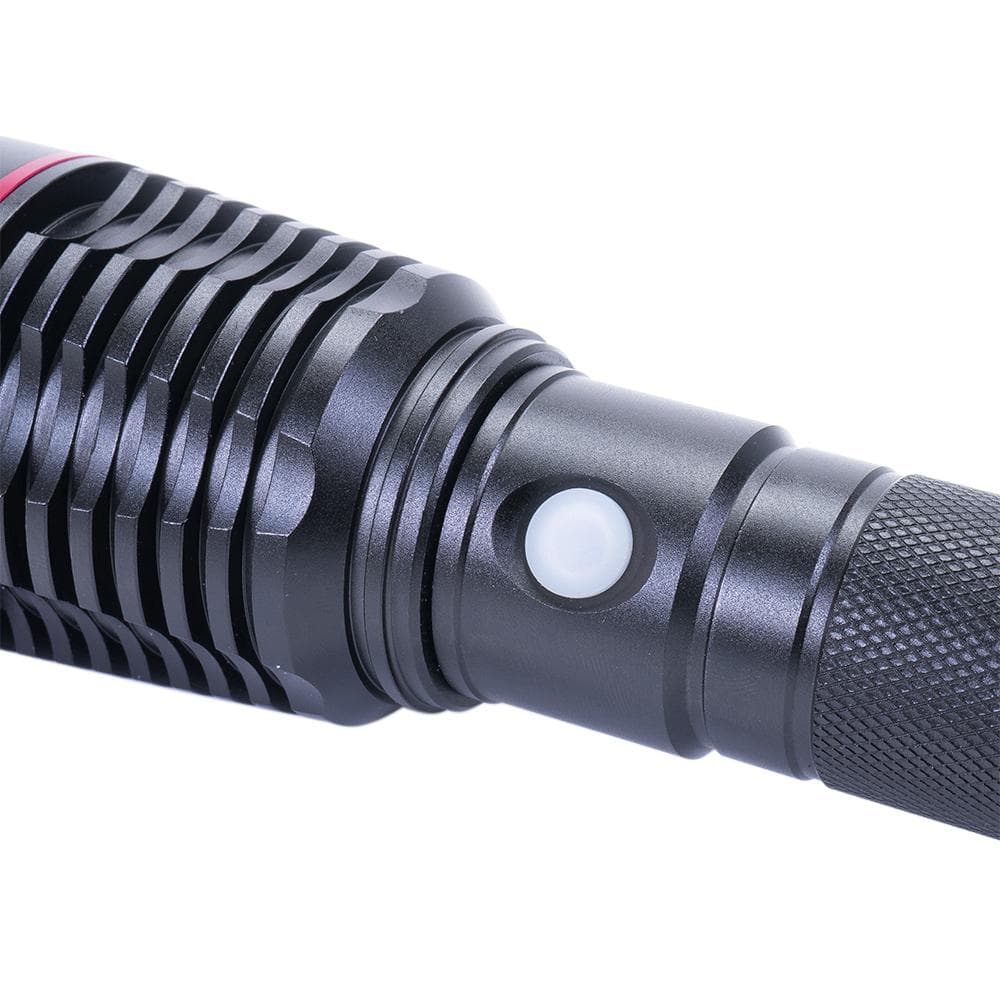 Lanterna PNI Adventure F420 din aluminiu cu led 1000lm pana la 420m, cu 2 acumulatori inclusi, 8000 mAh tip 26650, functioneaza 10 ore continuu, incarcare micro USB, Dimensiuni: 253 x 55 x 55 mm. — miniatură