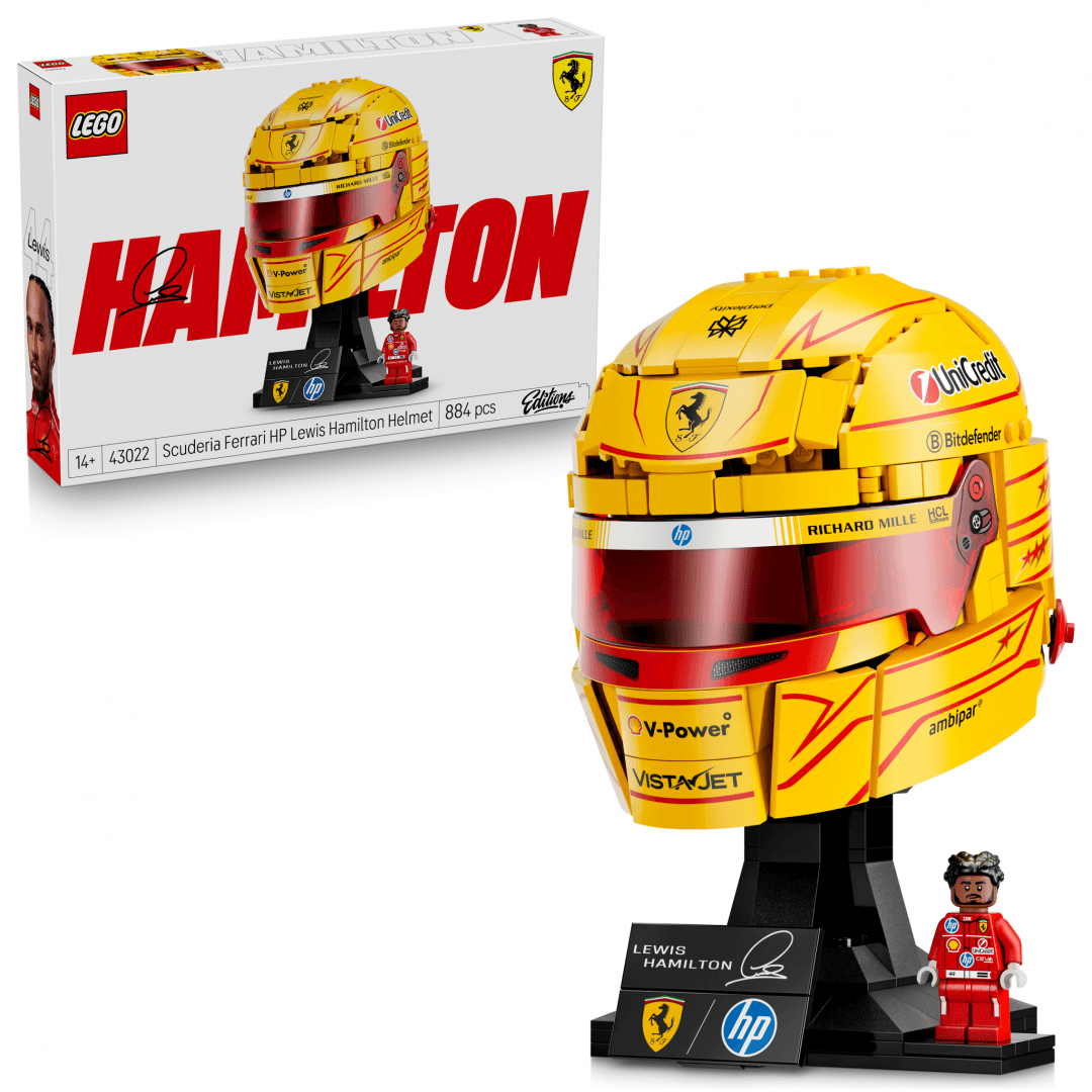 CASCA LUI LEWIS HAMILTON SCUDERIA FERRARI HP LEGO43022 — miniatură