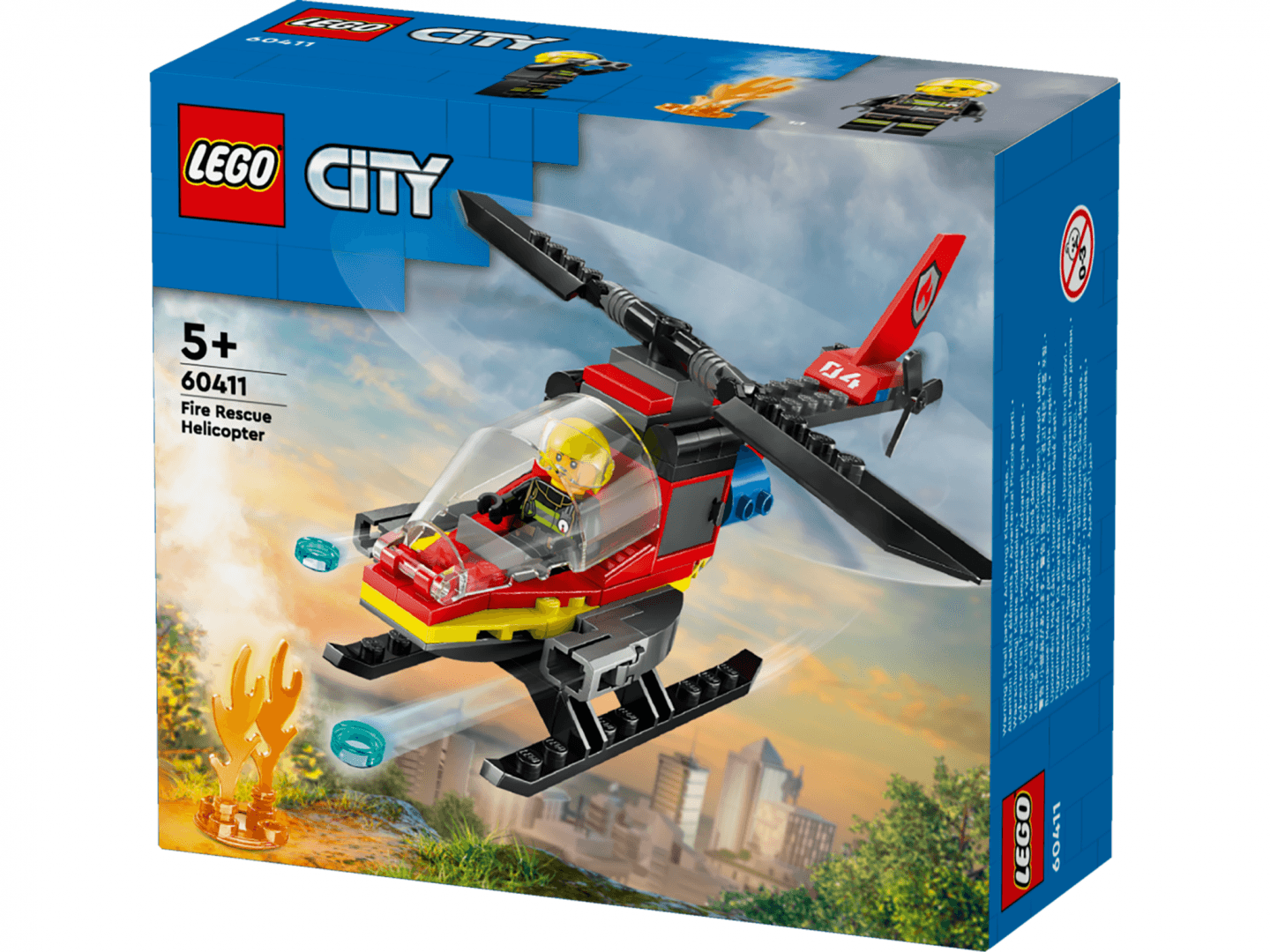 ELICOPTER DE POMPIERI, LEGO 60411 — miniatură