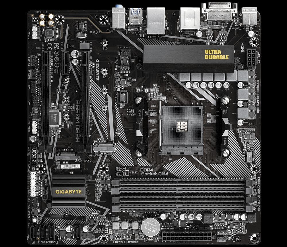 Placa de baza Gigabyte B550M DS3H, Socket AM4, DDR4, Micro-ATX