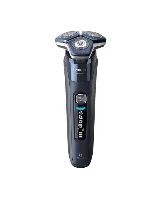 Aparat de ras PHILIPS Shaver Seria 7000 S7885/50, Acumulator, Autonomie 60 min, SkinIQ, Albastru, L x A x I (mm) 160x162x245 — miniatură