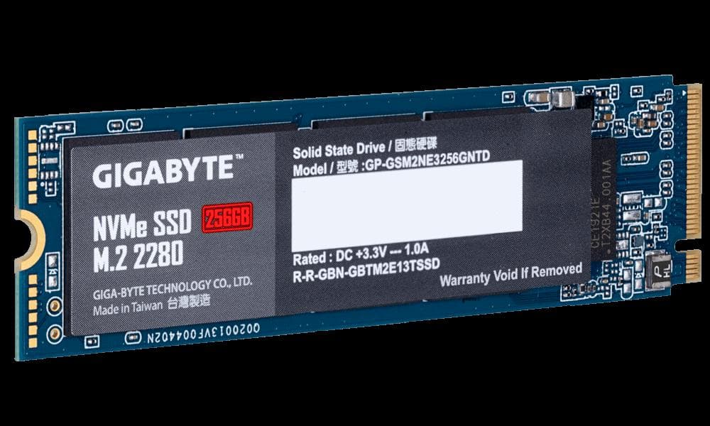 SSD intern Gigabyte GP-GSM2NE3256GNTD, 256 GB, PCI Express 3.0 x4, NVMe, M.2 — miniatură