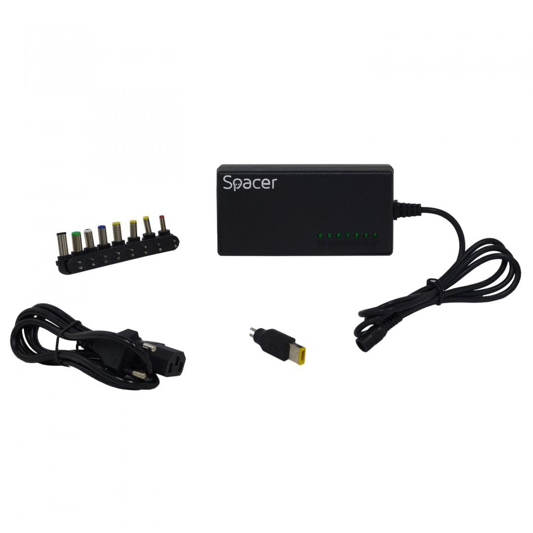 Incarcator Laptop SPACER SPAL-LAP-UNIV, 96W, Negru — miniatură
