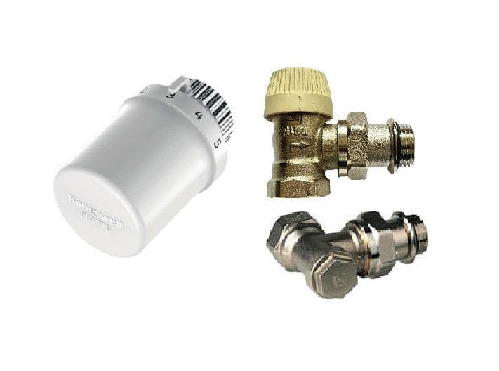 Set Robinet Honeywell VTL3030ES15 complet Set T3019 +V2030ESX15 + V2430E0015A cu etansare pe O-ring, Cuprinde: 1*cap termostat Thera 6 cu element sensibil incorporat, reglare in gama 1…28°C, cu pozitie anti- inghet, culoare alb RAL9016, 1*robinet termostatic de tur DN15, seria V2000SX, forma