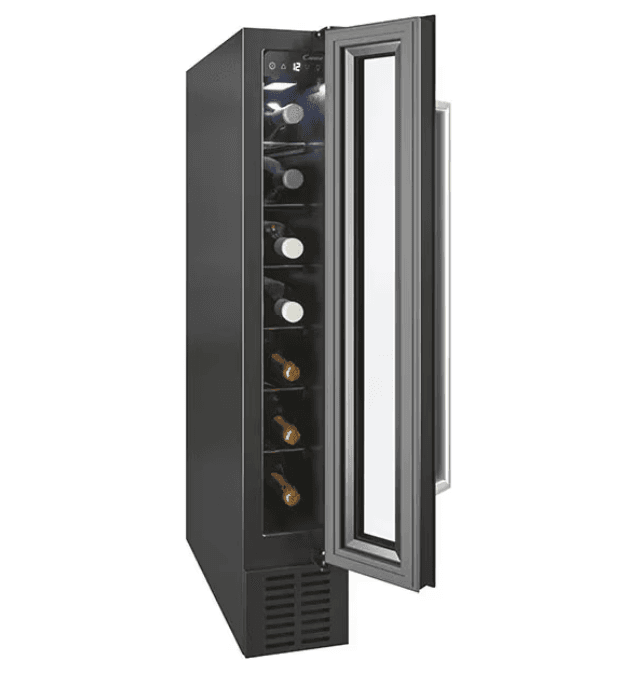 Racitor Vinuri Incorporabil Candy CCVB 15/1 BI wine cooler,15x60cm, NEL-G, mono zone, 7 bottles, display — miniatură