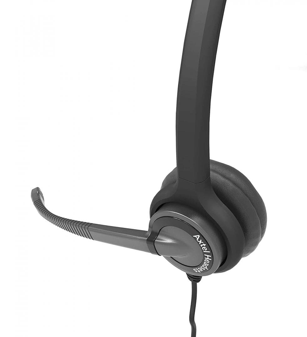 Casti Head-band Axtel Elite HDvoice mono NC, Wired, noise-canceling, Negru — miniatură