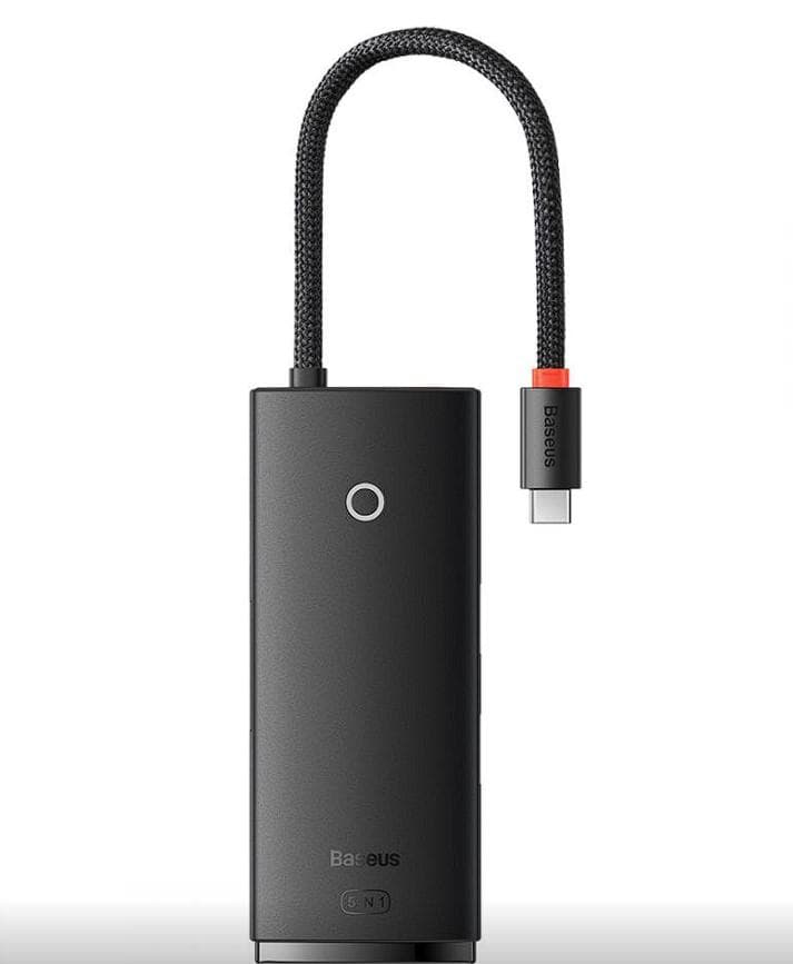 Docking station Baseus Lite, USB Type-C, 100W, Negru