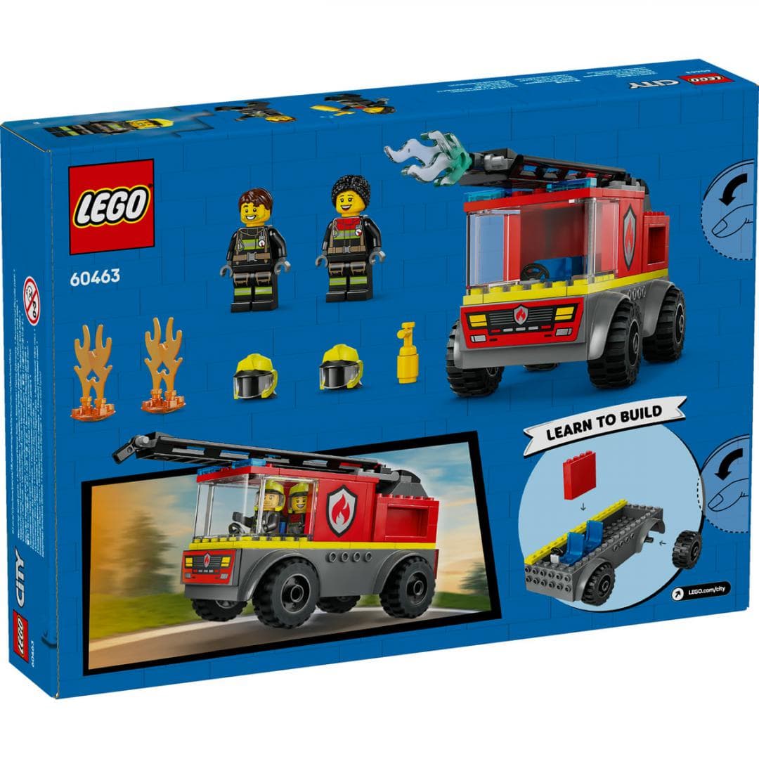 CAMION DE POMPIERI CU SCARA, LEGO 60463 — miniatură