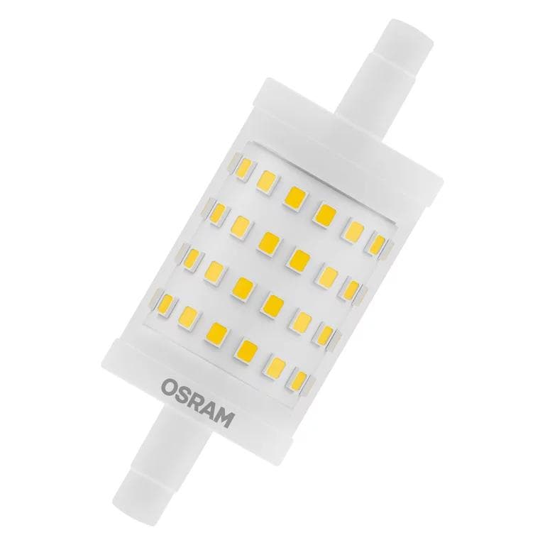 Bec LED Osram DIM LINE, R7s, 9.5W (75W), 1055 lm, lumina calda (2700K),dimabila, 78mm, Ø29mm — miniatură