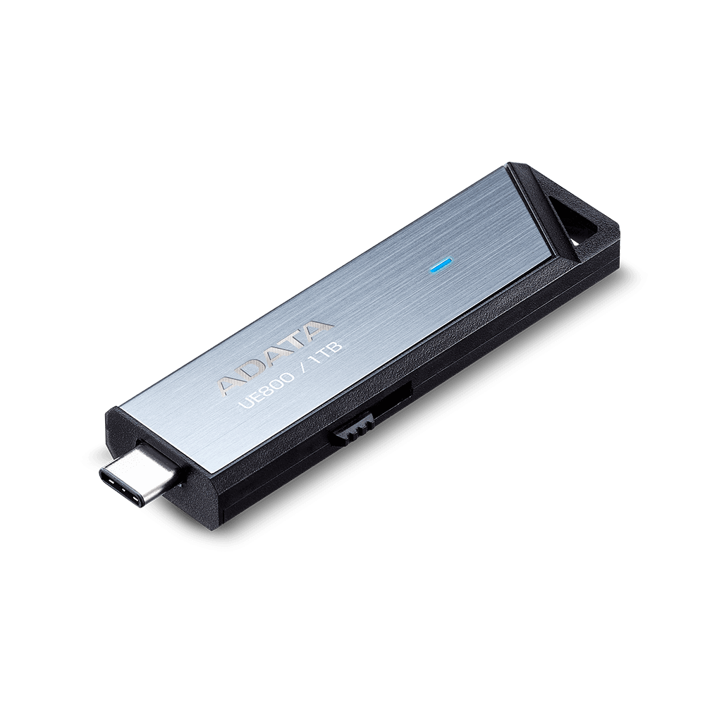 Memorie USB ADATA UE800 26 GB, USB Type-C, Argintiu