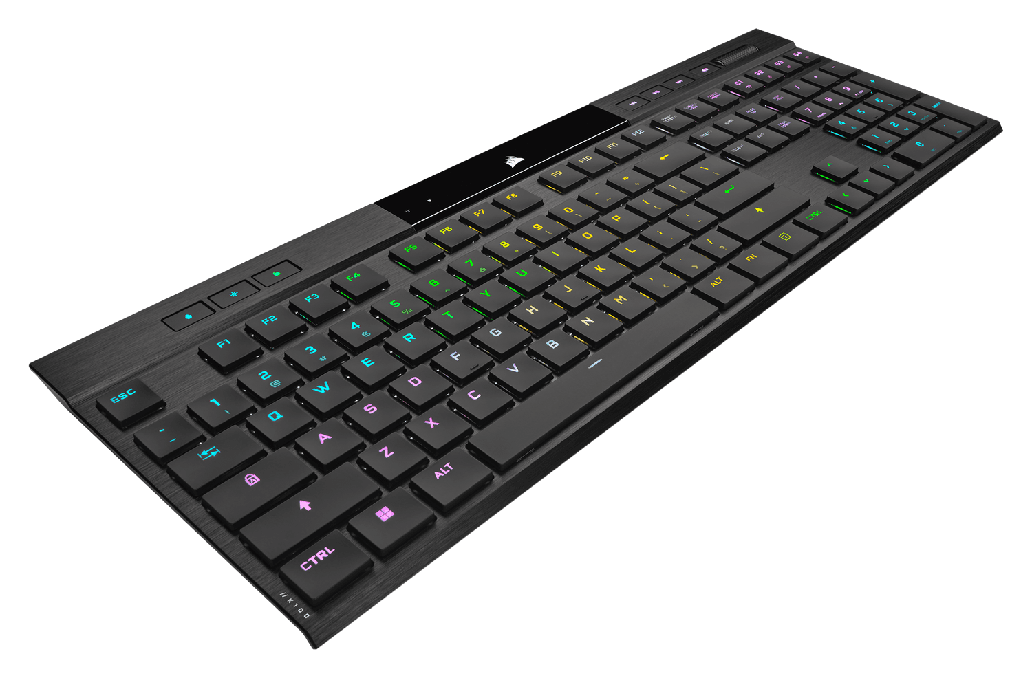 Tastatura Mecanica Gaming CORSAIR K100 AIR, RGB, Wireless, negru