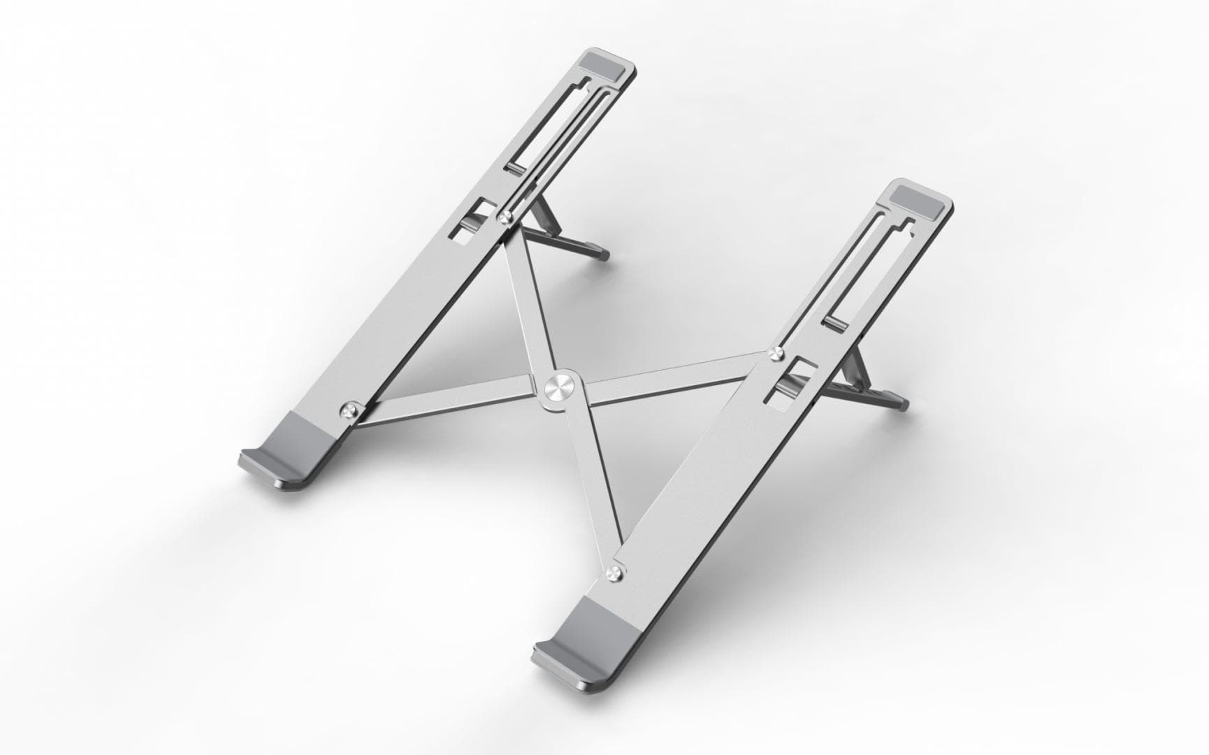 Suport laptop Serioux, SRXNCPU6L, material aluminiu, dimensiune deschisă: 197x245x4mm,dimensiune pliată: 60 x 245 x 4mm, grosime: 4mm, greutate: 215g, dimensiune compatibilă: până la 15.6 ", culoare argintiu, 5 unghiuri ajustabile — miniatură