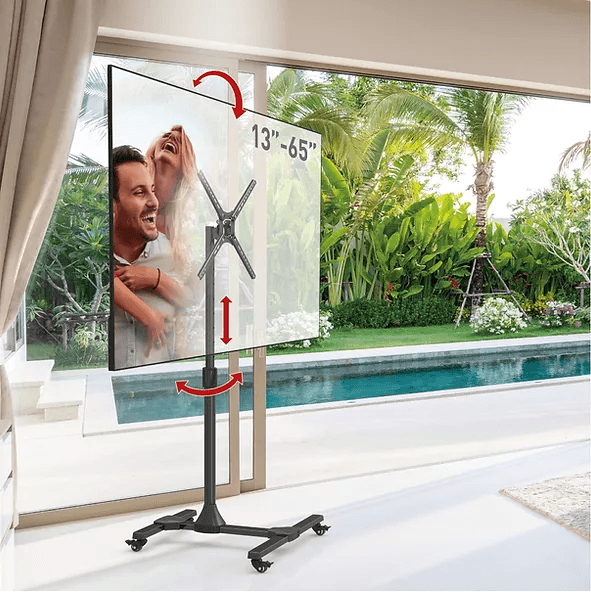 Suport TV de podea, Barkan SW310H, Reglabil, 13"- 65", VESA 400 x 400 mm, suporta pana la 36kg, negru