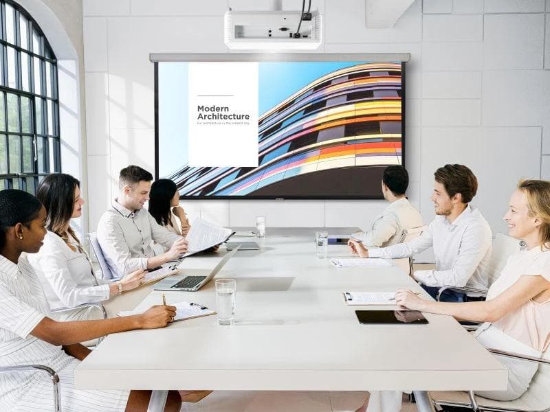 Videoproiector ViewSonic PX704HD, FHD 1920* 1080, 4.000 lumeni, 22.000:1, lampa 15.000 ore Ecomode, zoom 1.1x, dimensiune imagine 300", distanta proiectare 1m-10 m, 25- 34 dB, 2* HDMI, audio in/ out, USB Type A (Power): 1 (5V/1.5A), RS232, boxa 3W, 2.7 kg, telecoamnda, QSG, culoare alb — miniatură