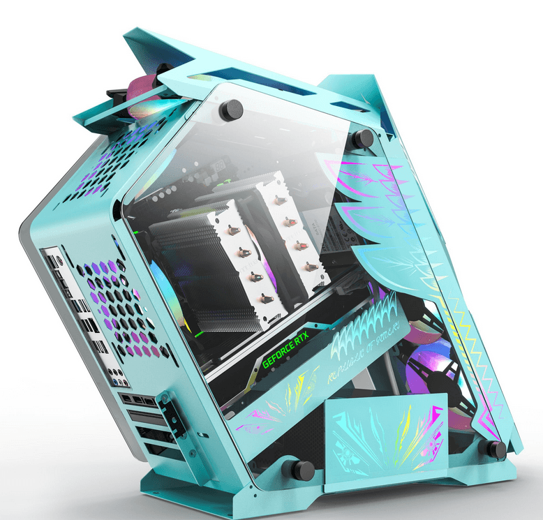 Carcasa PRO GAMING HERCULE, RGB, Mid Tower, Blue — miniatură