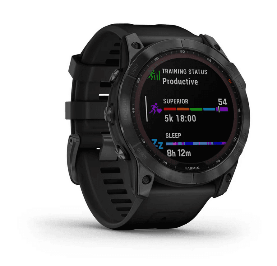 Smartwatch Garmin fenix 7X Solar, 51mm, Black — miniatură