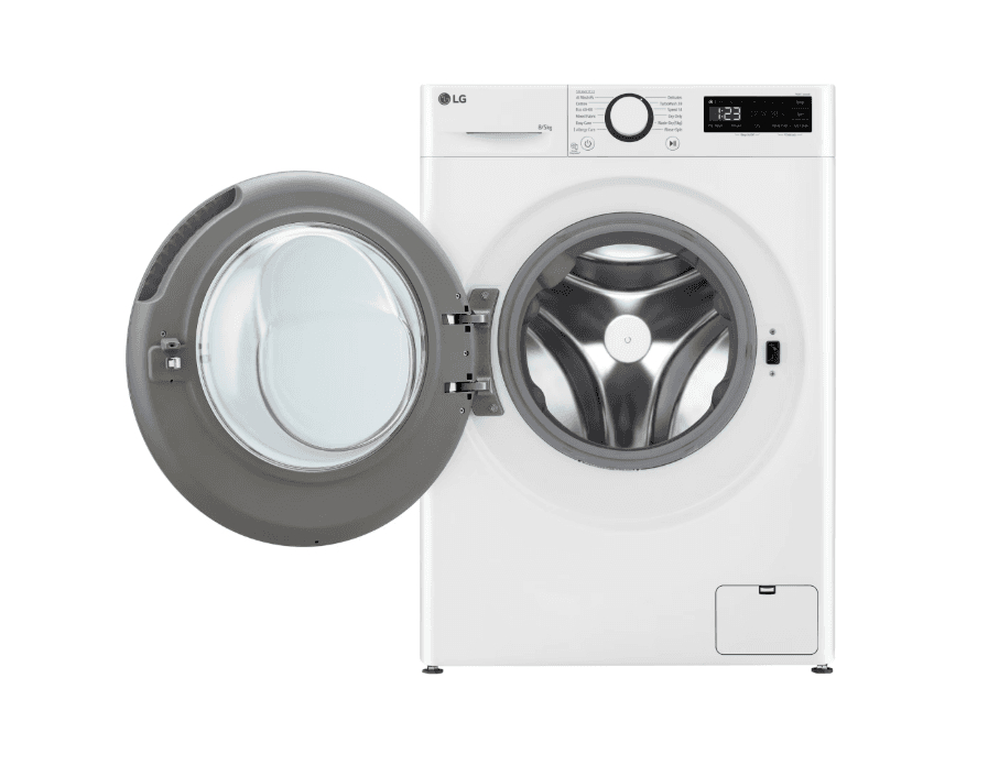 Masina de spalat rufe cu uscator LG F2DR508S1W, 8 kg Spalare, 5 kg Uscare, 1200 rpm, Motor Direct Drive, Clasa B, TurboWash, Alb — miniatură