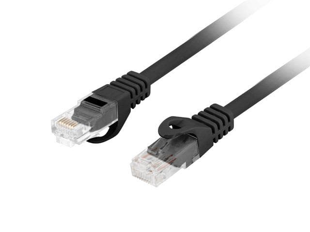 Patch cord Cat.6 UTP LSZH Cu 5 m negru, Fluke Passed — miniatură