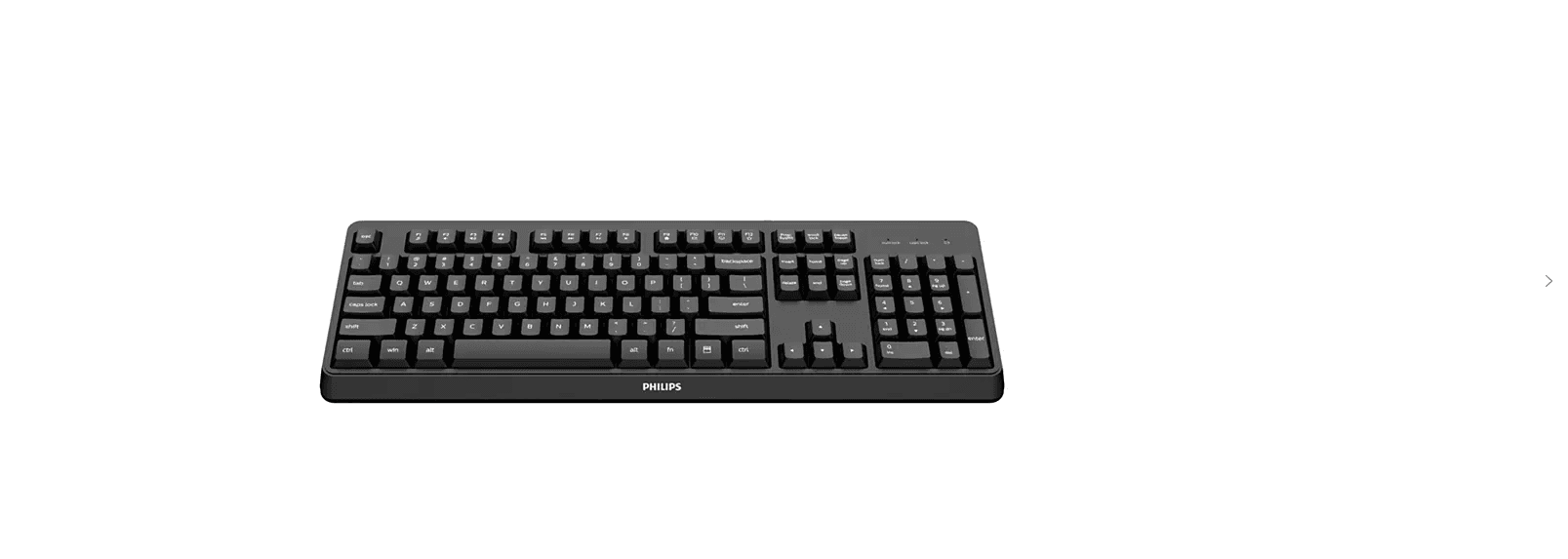 Tastatura Philips 3000 series SPK6307BL/40, Wireless, Negru — miniatură