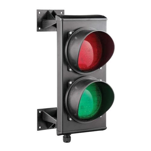 Semafor LED Motorline MS01-24V; Tip lumina: LED; Culori: verde/rosu; Diametru lentila: 124 mm;Durata de viata: 100.000 h; Consum: 3W; Alimentare: 24V AC;Culoare: negru; Montaj: stalp; Dimensiuni: 395 x 280 x 160 mm;Greutate: 1.95 Kg