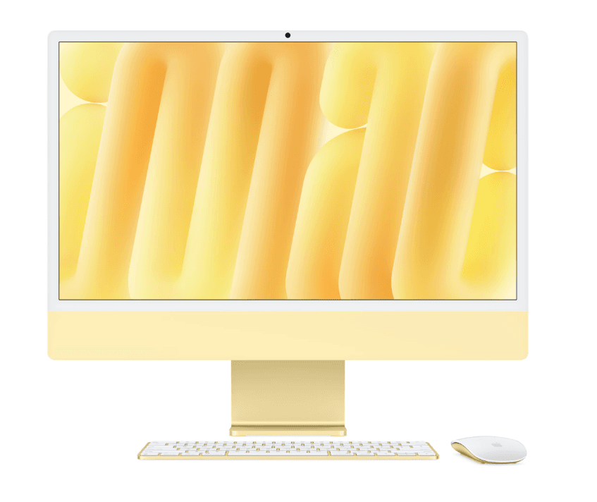 Apple iMAC 24" Retina 4.5k/ Apple M4 (CPU 10-core, GPU 10-core, Neural Engine16-core)/32GB/1TB - Yellow - INT KB (2024)