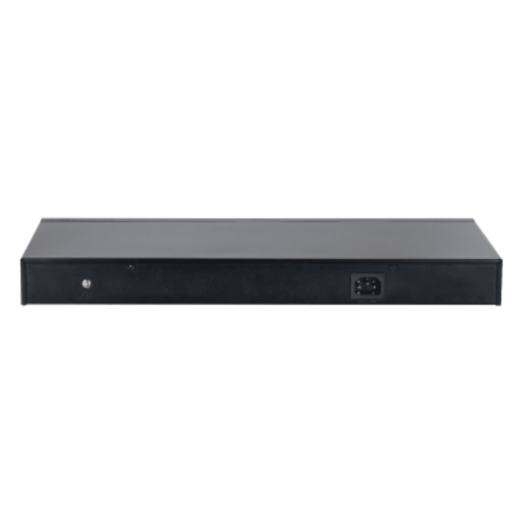 Dahua Managed Switch 18 porturi, 16 porturi POE, Gigabit, Port 1-16:16 × 10M/100M/1000MBase-T (PoE), Port 17-18:2 × 10M/100M/1000MBase-T (uplink) (combo), Port 17-18:2 × 1000M SFP (uplink)(combo), 1 × Console port, Managed L2, Capacitate switch: 56 Gbps, Packet Forwarding Rate: 29.76 Mpps — miniatură
