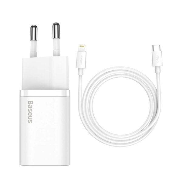 Incarcator retea Baseus Super Si, 20W, 1 port, Alb — miniatură