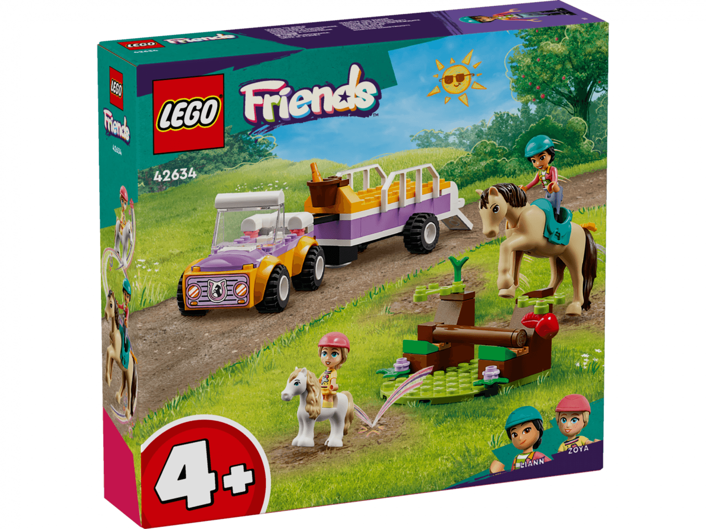 REMORCA CU PONEI SI CAL, LEGO 42634 — miniatură