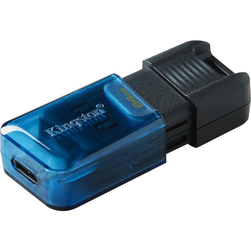 Memorie USB Kingston DataTraveler 80 M 64 GB, USB Type-C, Negru — miniatură