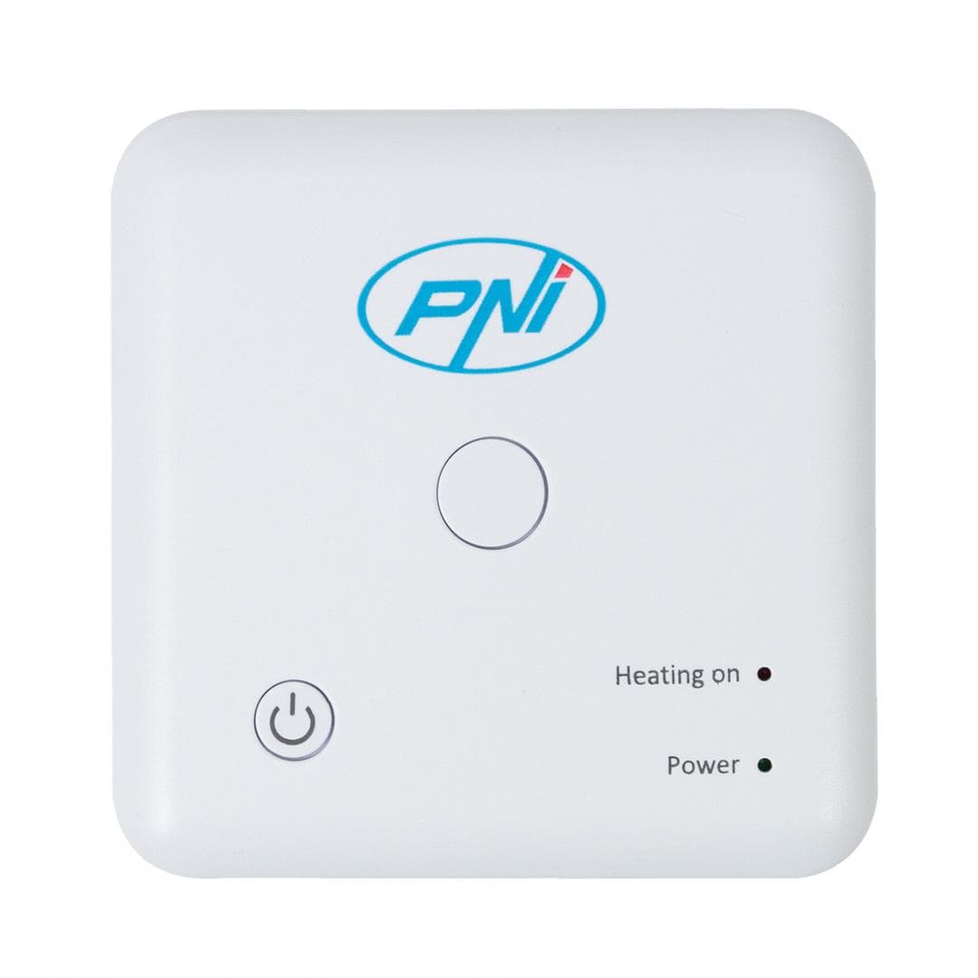 Termostat inteligent PNI CT36 PRO fara fir, WiFi 2.4GHz, control prin Internet APP TuyaSmart, regim iarna-vara, pentru centrale termice, Montare: Birou / perete, Culoare Alb, Conectivitate: Wireless la router Internet: WiFi 802.11b/g/n (2.4 GHz); WPA2 (TKIP and AES) - Fără fir între cele 2 unități — miniatură