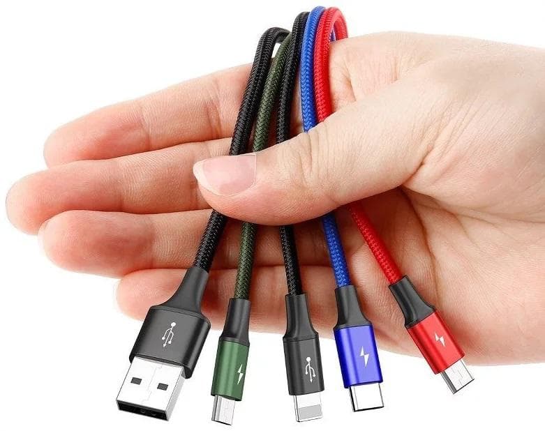 Cablu Baseus CA1T4-B01 1.2m, negru — miniatură