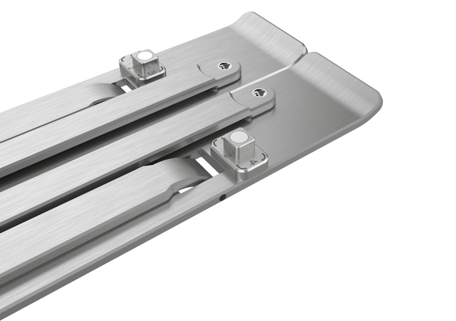 Suport laptop Serioux, SRXNCPU2, material aluminiu, dimensiune deschisă: 190x250x4mm,dimensiune pliată: 60 x 250 x 4mm, grosime: 4mm, greutate: 180g, dimensiune compatibilă: până la 15.6 ", culoare argintiu, 4 unghiuri ajustabile — miniatură